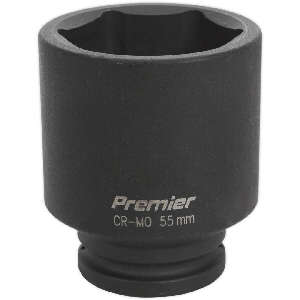 55Mm Forged Deep Impact Socket - 3/4 Inch Sq Drive - Chromoly Wrench Socket 5056524282946