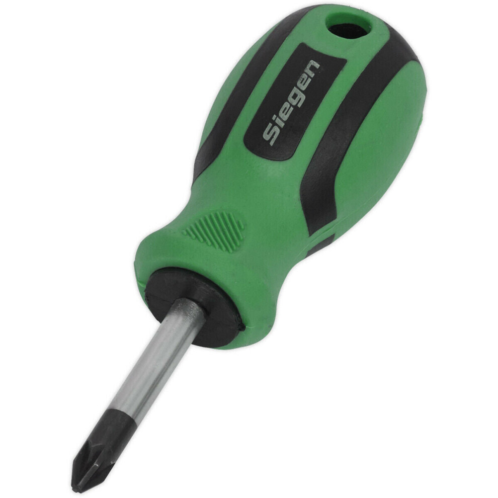 Pozi Head 2 x 38mm Screwdriver with Soft Grip Handle - Chrome Vanadium Shaft