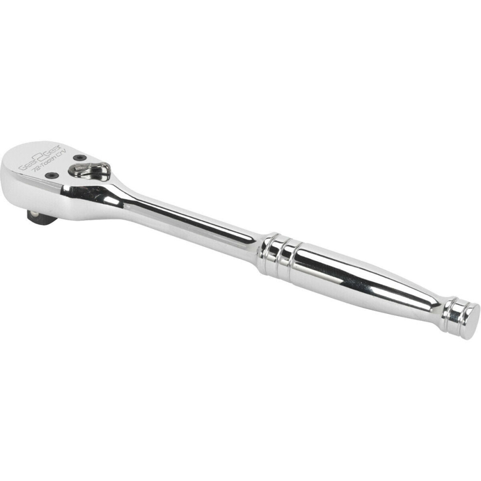 Loops 72-Tooth Dust-Free Ratchet Wrench - 3/8 Inch Sq Drive - Flip Reverse Mechanism
