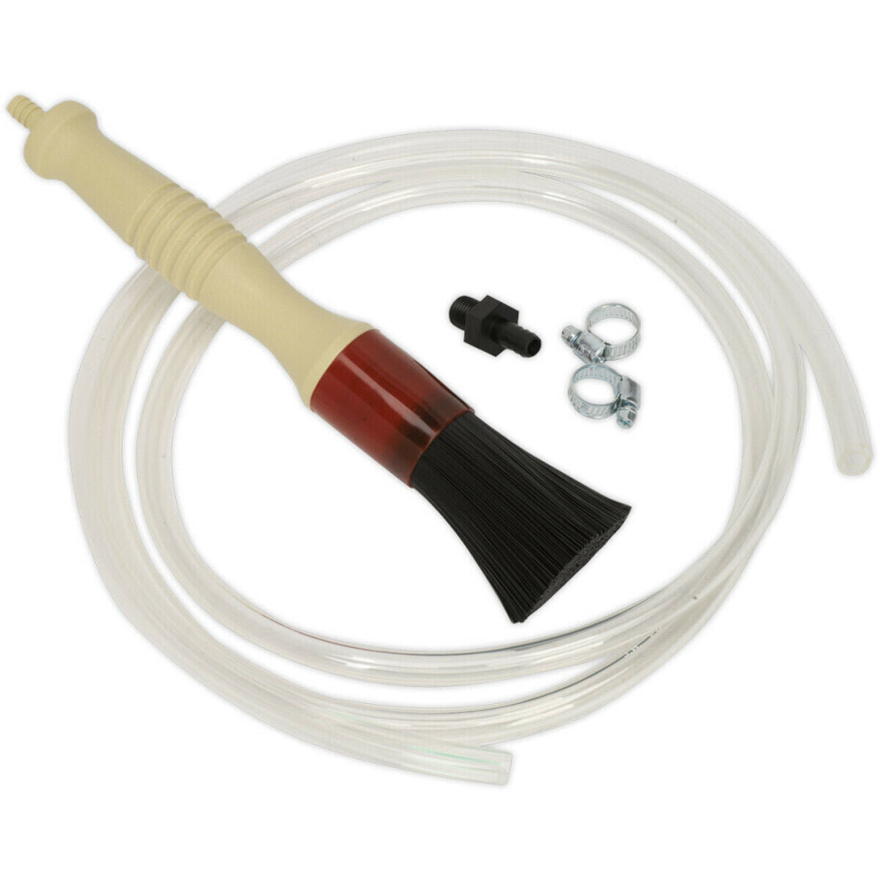 Parts Cleaning Brush with Hose - Cleaning Tank Degreasing Attachment Water Flow