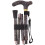 Loops Deluxe Ambidextrous Foldable Walking Cane - 5 Height Settings - Maze Design 1