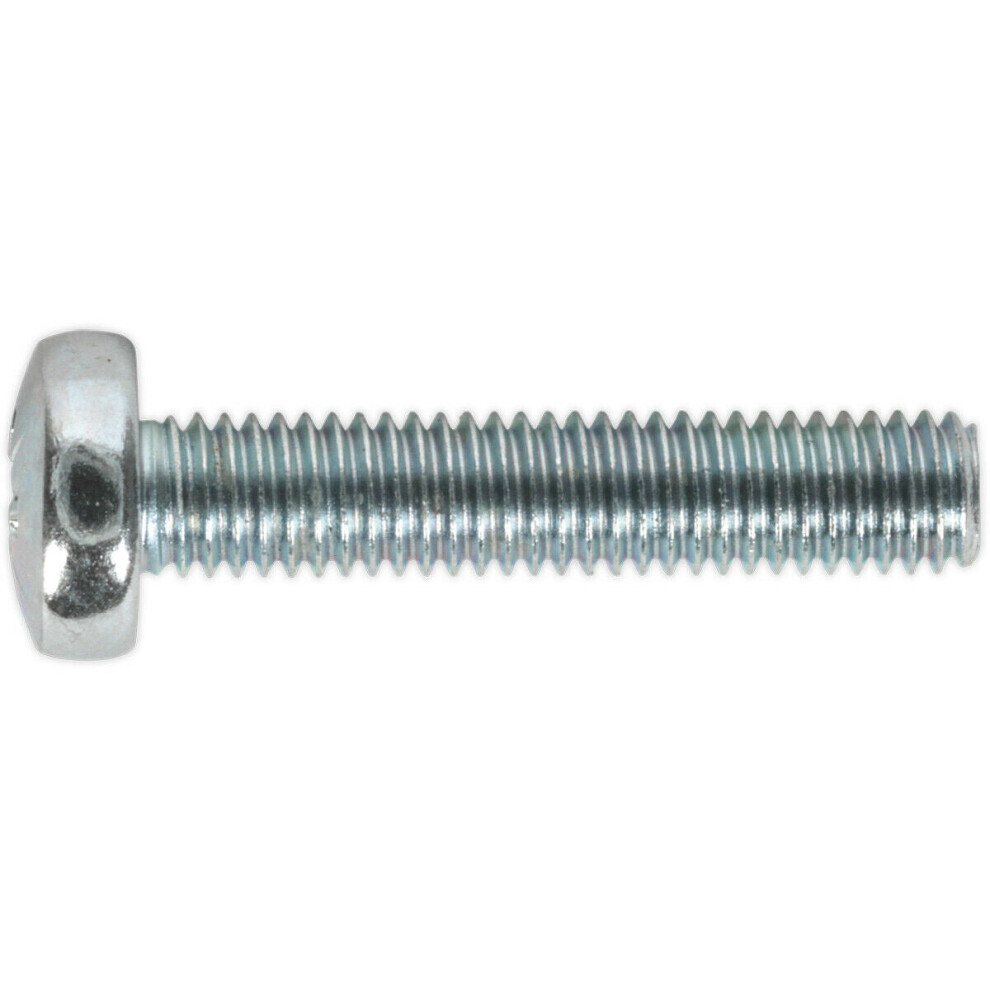 50 PACK Pan Head Pozi Machine Screw - 0.8mm Pitch - M5 x 25mm - DIN 7985Z