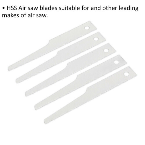 Loops 5 PACK - HSS Air Saw Blades - 24 TPI - Reciprocating Multi Material Cutters 1