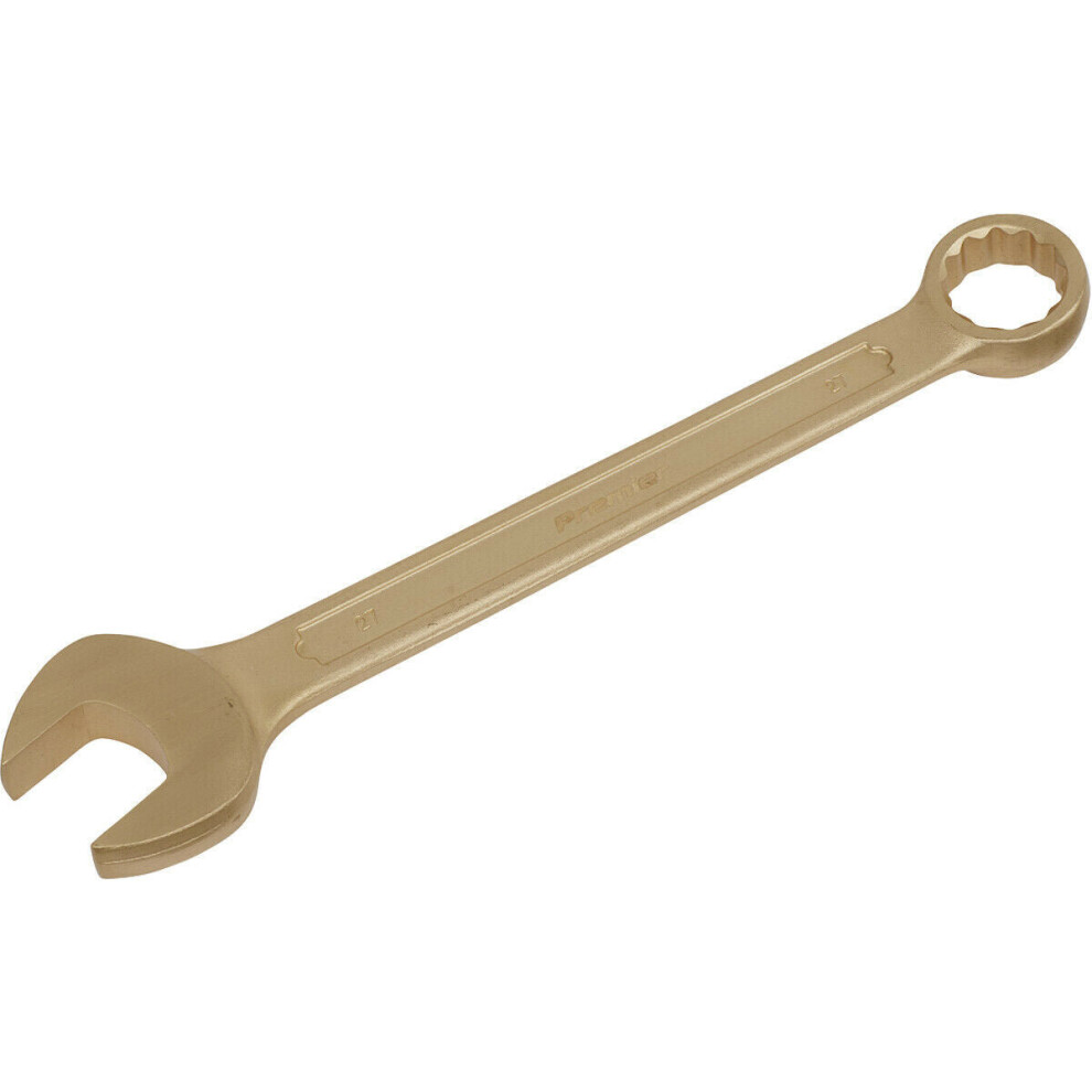27Mm Non-Sparking Combination Spanner - Open-End & 12-Point Walldrive Ring 5056524290941