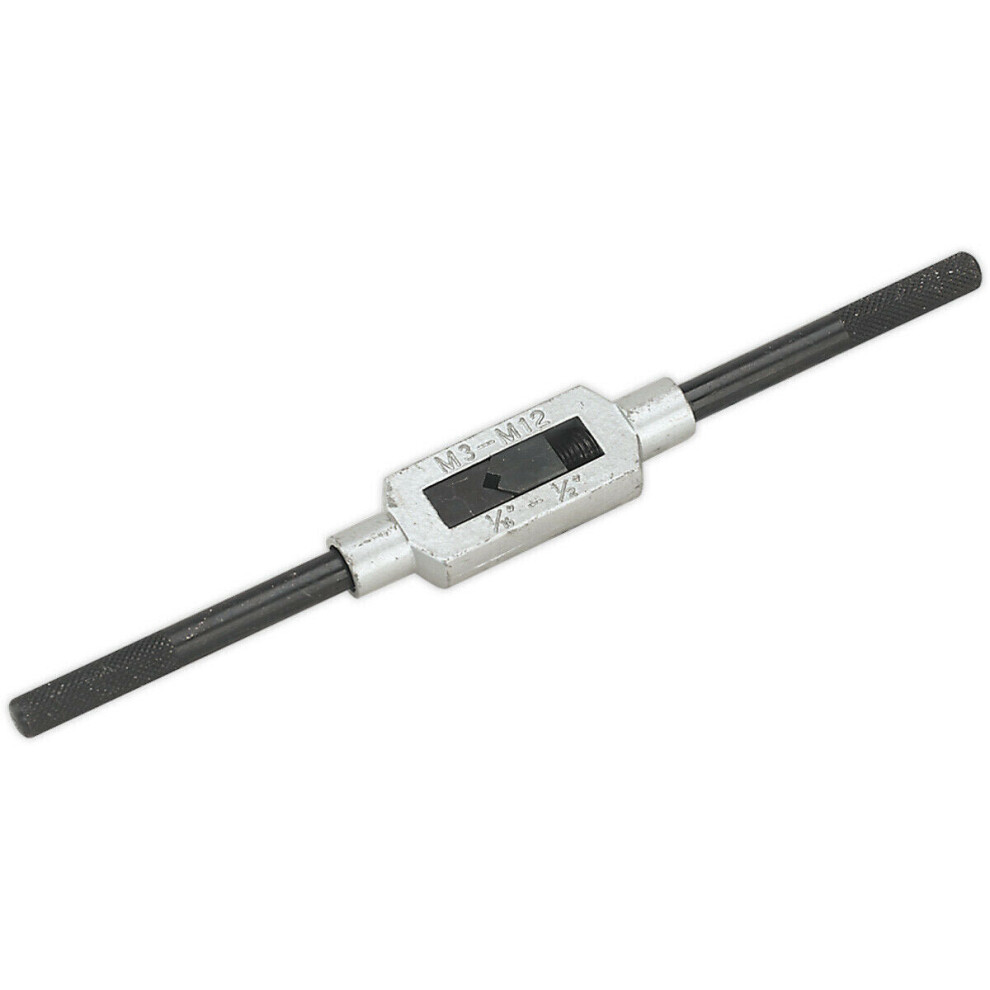 200Mm Metric & Imperial Adjustable Tap Wrench - M3 To M12 - Sliding Jaw Spanner 5056524251911