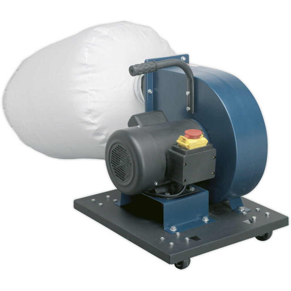 Loops 2Hp Mobile Workshop Extractor - Dust & Chip Extractor - 2M X 100Mm Ducting