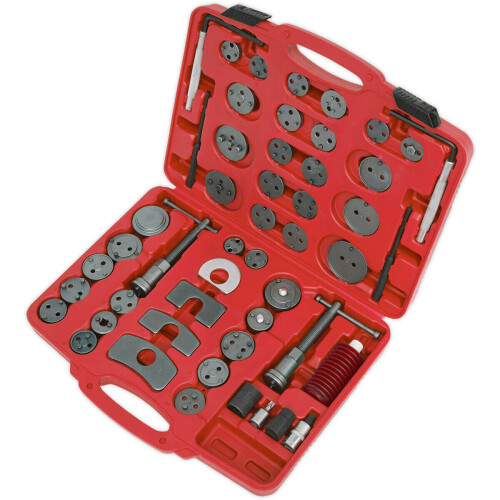 Loops 50 Piece Brake Piston Tool Kit - Push & Wind Back Brake Pistons - Storage Case 2