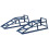 Loops PAIR 190mm Car Ramps - 2000kg Capacity Per Pair - 200mm Max Tyre Width 1