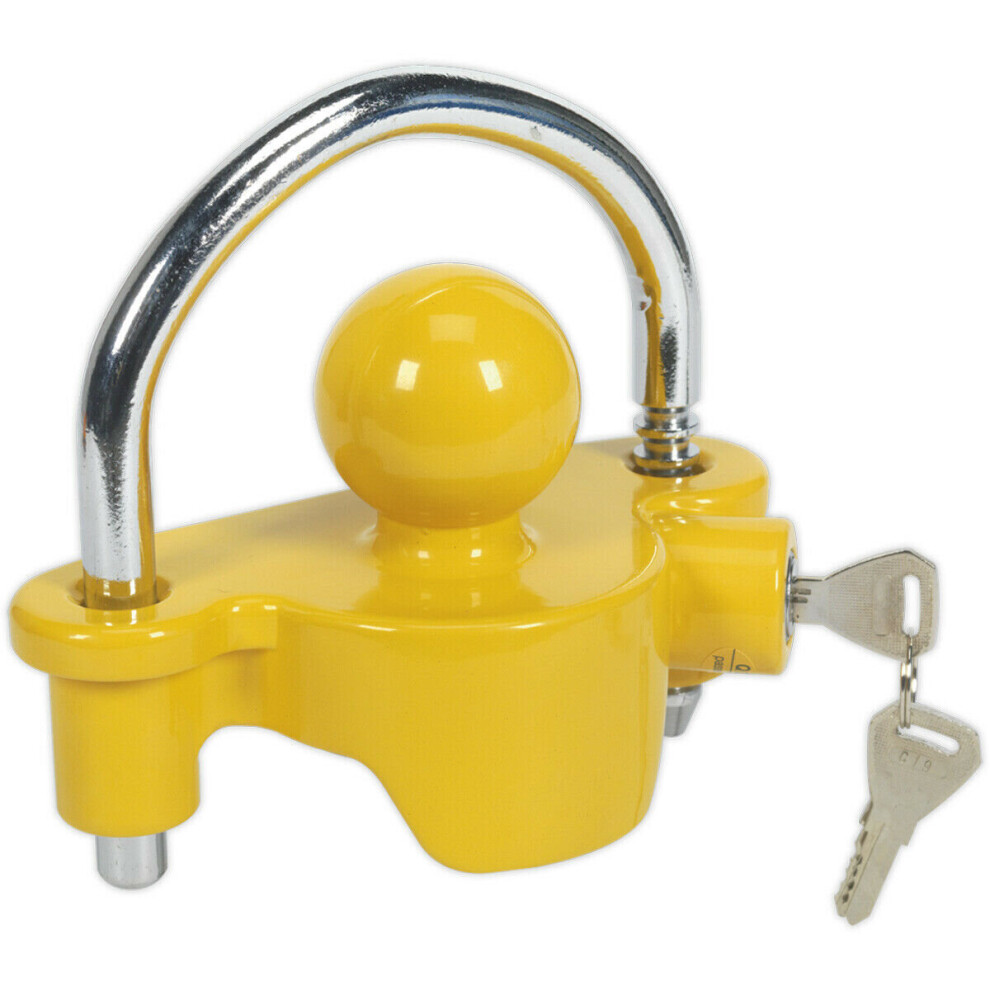 Loops 50Mm Tow Ball Trailer Hitch Lock - Universal Fitting - Easy Install - Security