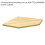 Loops 865mm Pressed Wood Worktop for ys02642 Modular Corner Cabinet 2