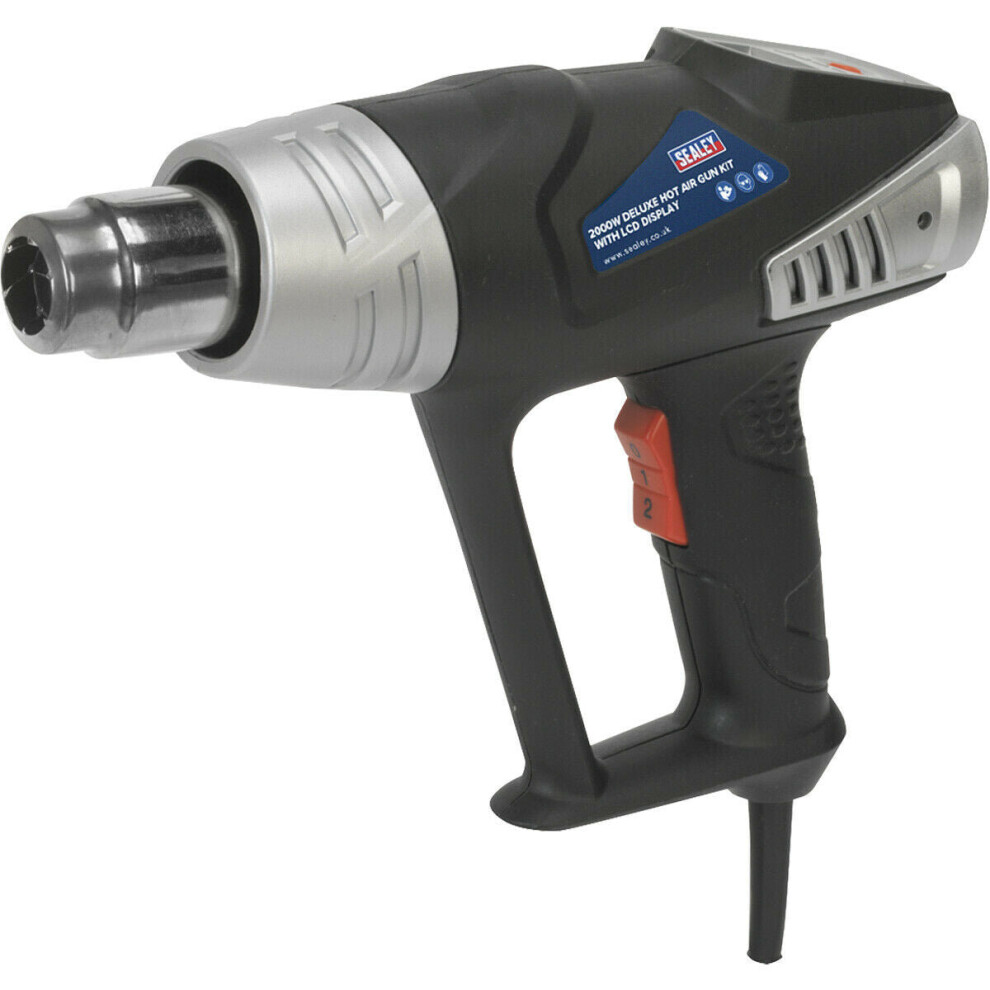 2000W Hot Air Gun Kit - LED Display - Temperature Control - Accessories & Case-image-OPC-P8WKSW6-NEW