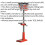 Loops 12-Speed Floor Pillar Drill - 370W Motor - 1500mm Height - Safety Release Switch 2