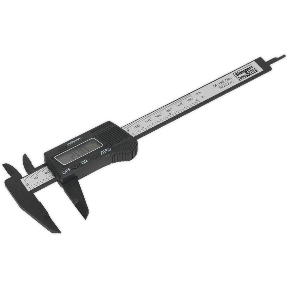 Digital Electronic Vernier Calipers - 0mm to 150mm Range - LCD Display