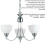 Loops Hanging Ceiling Pendant Light SATIN CHROME 3x Shade Lamp Bulb Holder Fitting 2