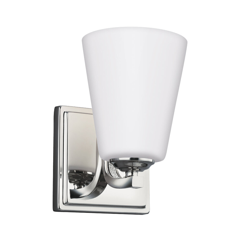 Loops Wall Light Sconce Highly Polished Nickel Finish Led E27 60W Bulb D00894