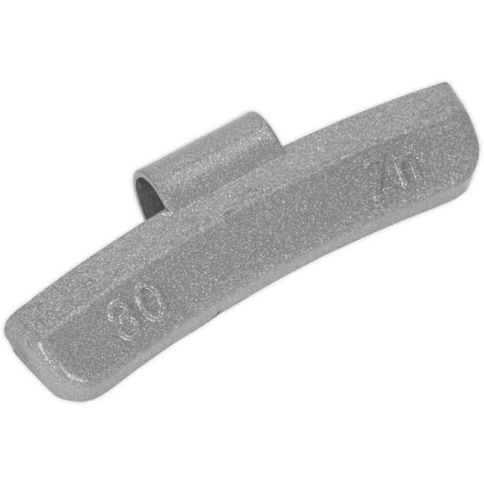 100 PACK 30g Hammer On Wheel Weights - Plastic Coated Zinc Alloy - Wheel Balance-image-OPC-P8WKTPX-NEW