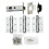 Loops Hinge & Latch Pack 76mm Bolt Through Tubular Latch 3*3 Inch BB Hinge Chrome 4