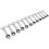 Loops 12pc STUBBY Short Ratchet Combination Spanner Set 12 Point Metric Ring Open Head 1