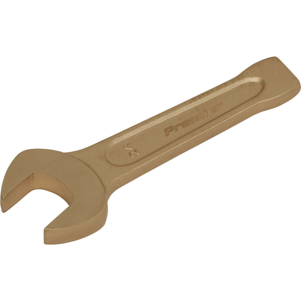 24Mm Open-End Slogging Spanner - Non-Sparking - Short Profile Striking End 5056524291009
