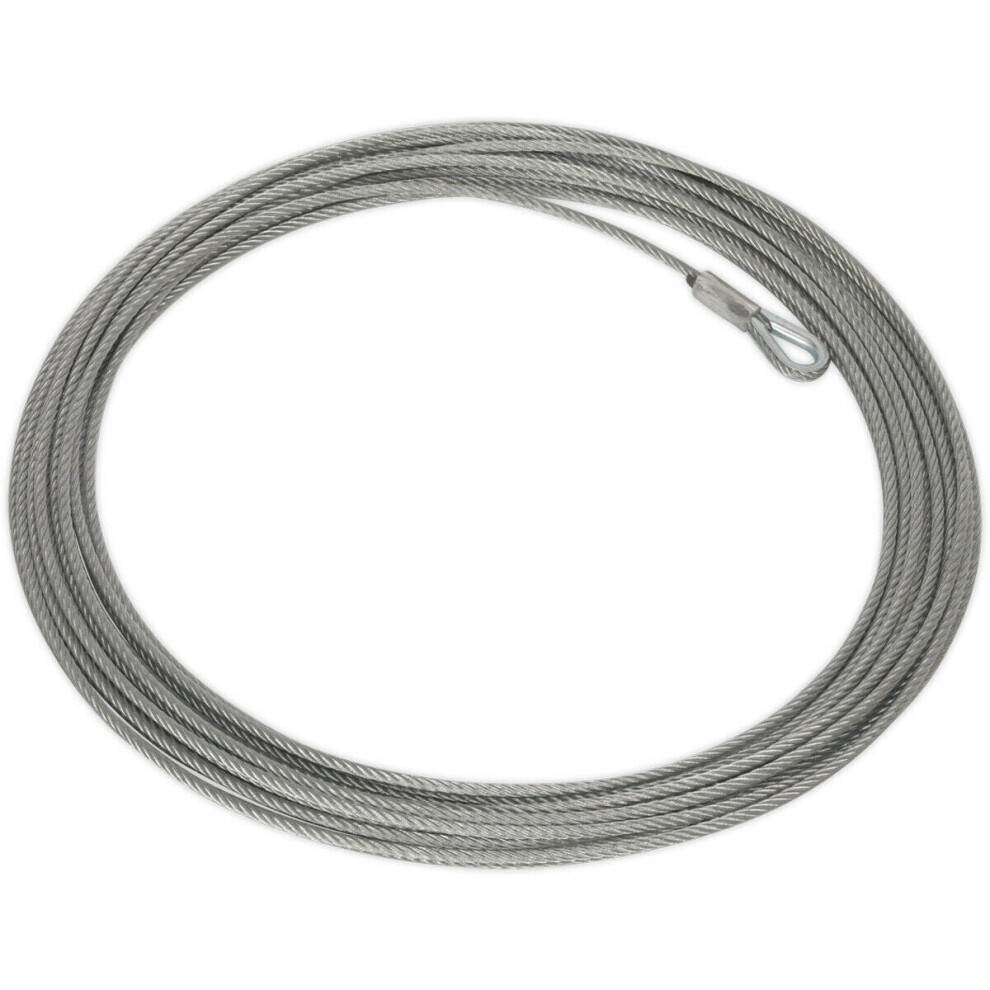 Loops 4.8Mm X 15.2M Wire Rope Suitable For Ys02806 Atv Quadbike Recovery Winch