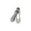 Loops 73mm Large Lock Profile Escutcheon 40mm Fixing Centres Satin Chrome 4