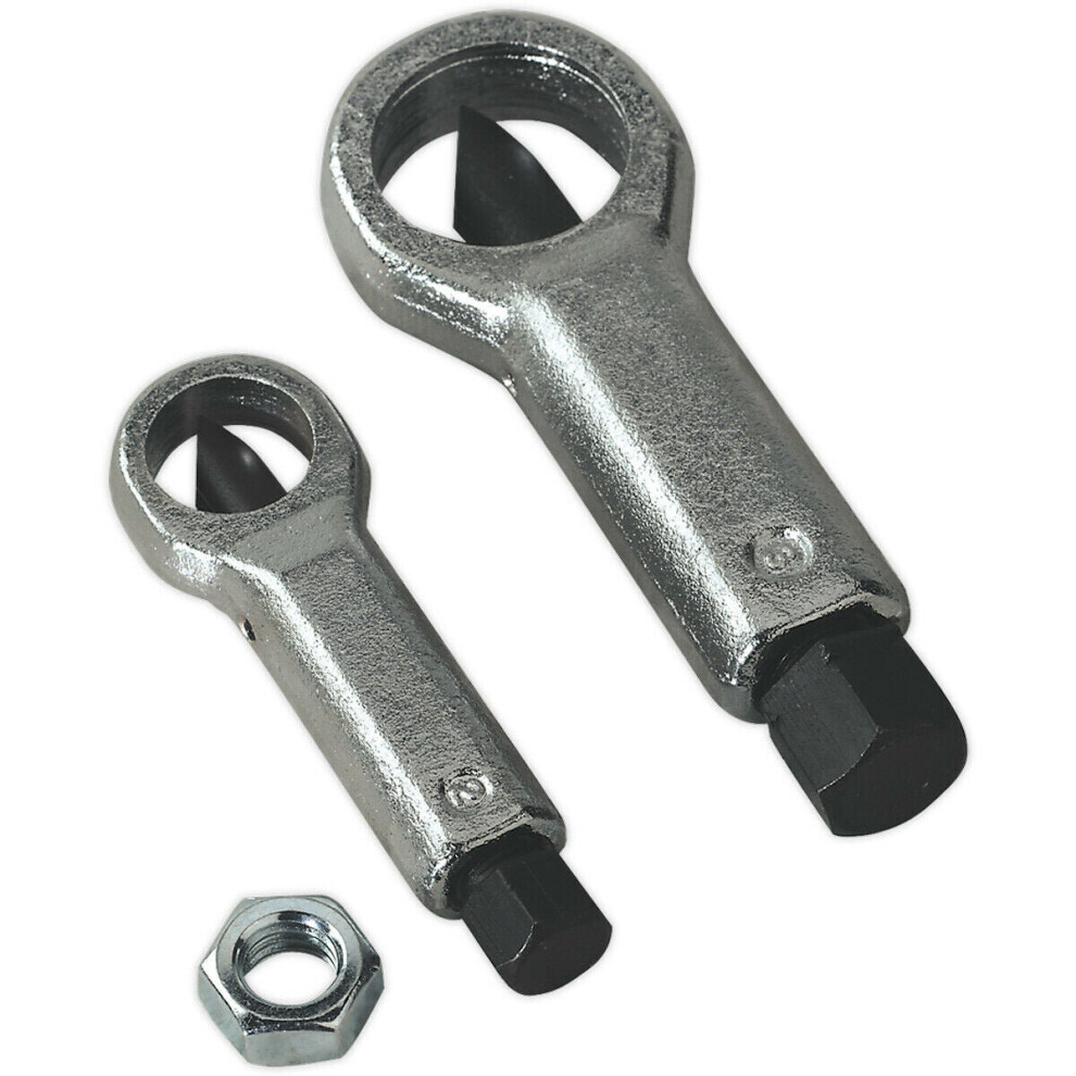 2 Piece Nut Splitter Set - Hardened & Tempered - Chromoly Steel Blades 5056524253328
