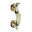 Loops Heavyweight Doctors Door Knocker 121mm Fixing Centres Stainless Brass 3
