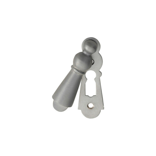 Loops 73mm Large Lock Profile Escutcheon 40mm Fixing Centres Satin Chrome 1