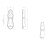 Loops 73mm Large Lock Profile Escutcheon 40mm Fixing Centres Satin Chrome 3