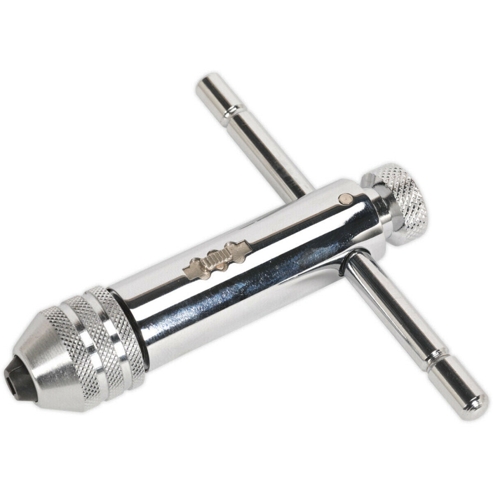 105mm Bi-Directional Ratchet Tap Wrench - Metric M5 to M12 Threading Spanner