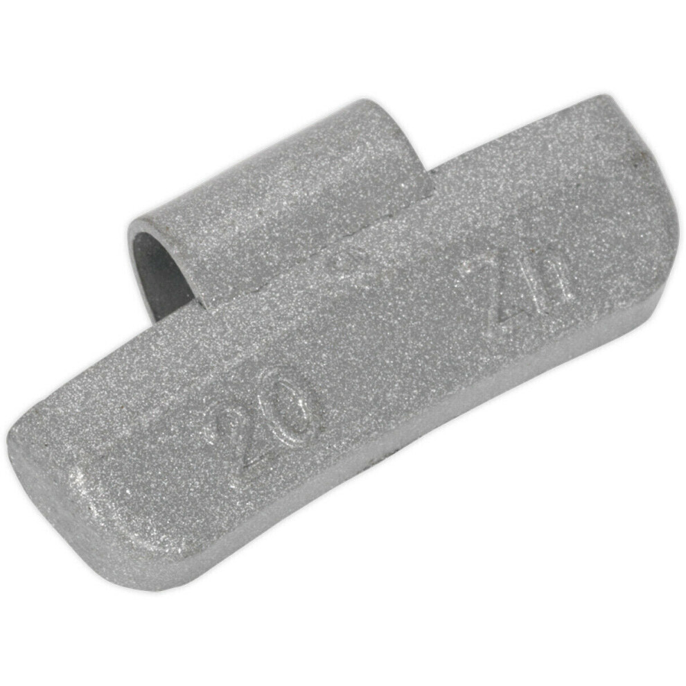 100 PACK 20g Hammer On Wheel Weights - Plastic Coated Zinc Alloy - Wheel Balance