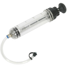 200ml Oil & Brake Fluid Inspection Syringe - Viton Seal - Translucent Body