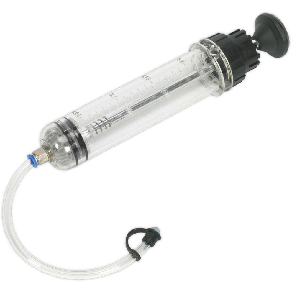 Loops 200Ml Oil & Brake Fluid Inspection Syringe - Viton Seal - Translucent Body