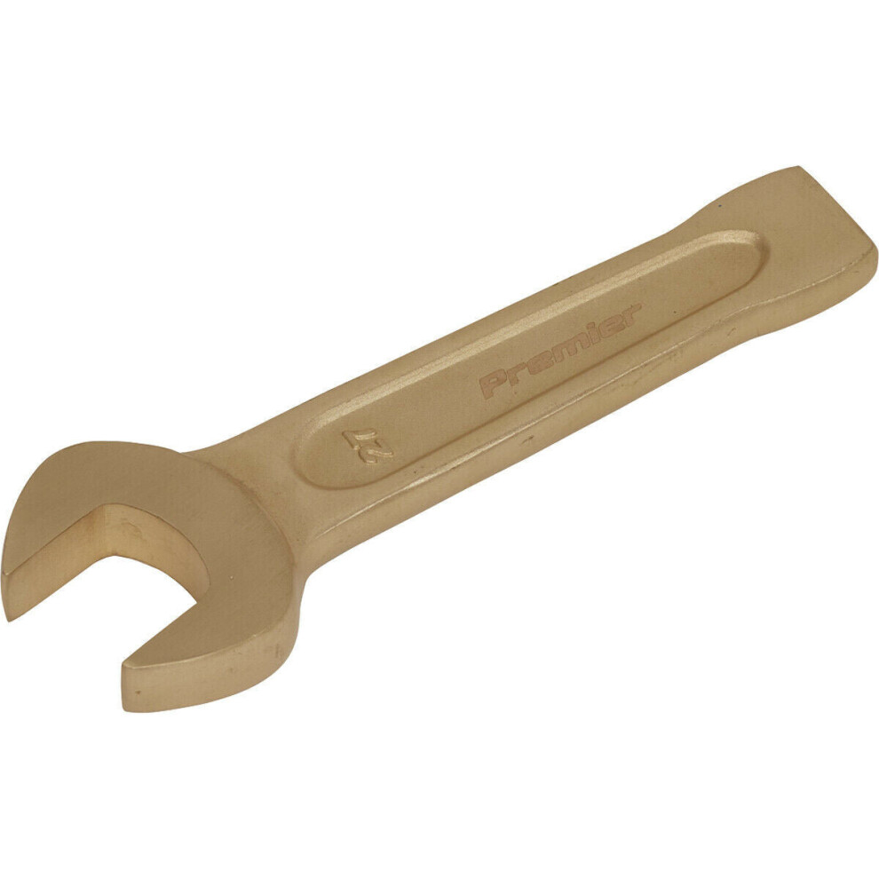 27Mm Open-End Slogging Spanner - Non-Sparking - Short Profile Striking End 5056524291016