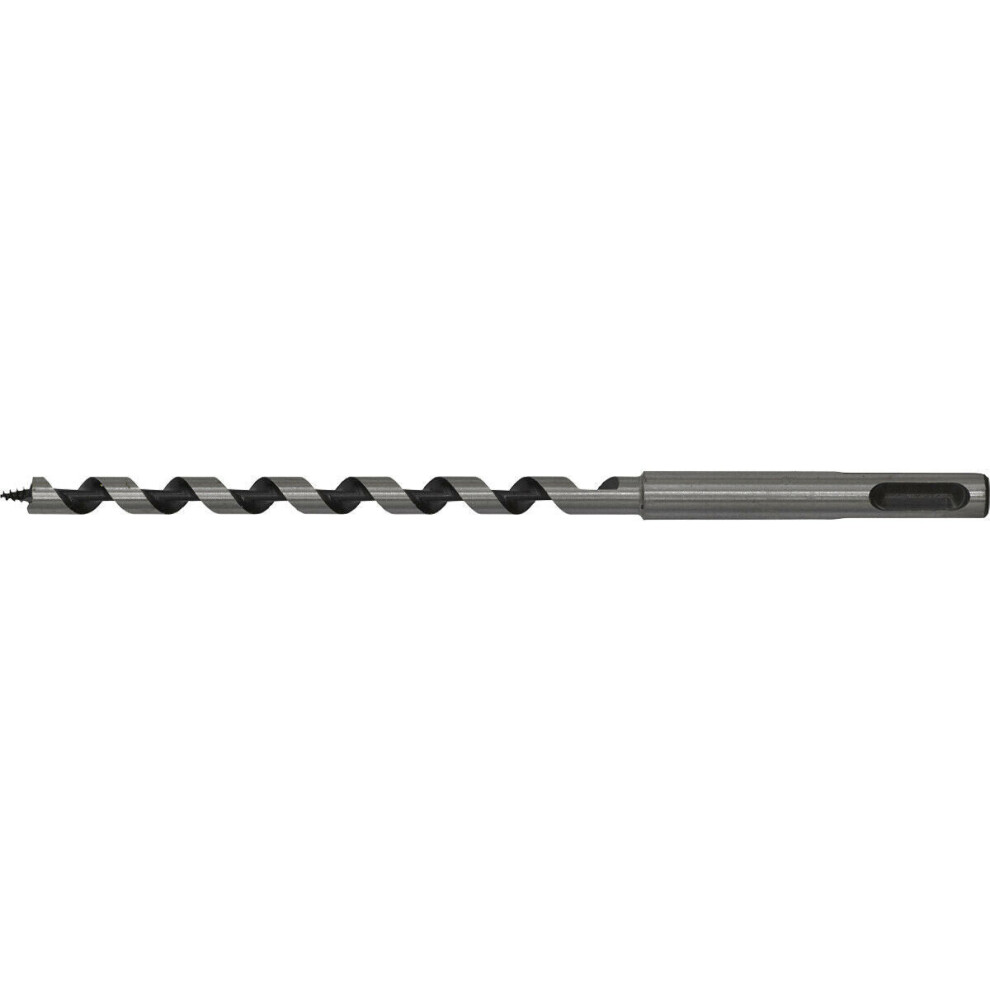 8 x 200mm SDS Plus Auger Wood Drill Bit - Fully Hardened - Smooth Drilling