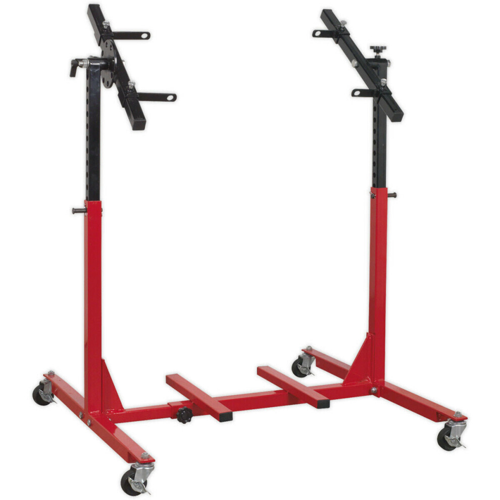 Multi-Cylinder Engine Rebuild Stand - 75kg Weight Limit - Fully Adjustable-image-OPC-P8WKV9Y-NEW