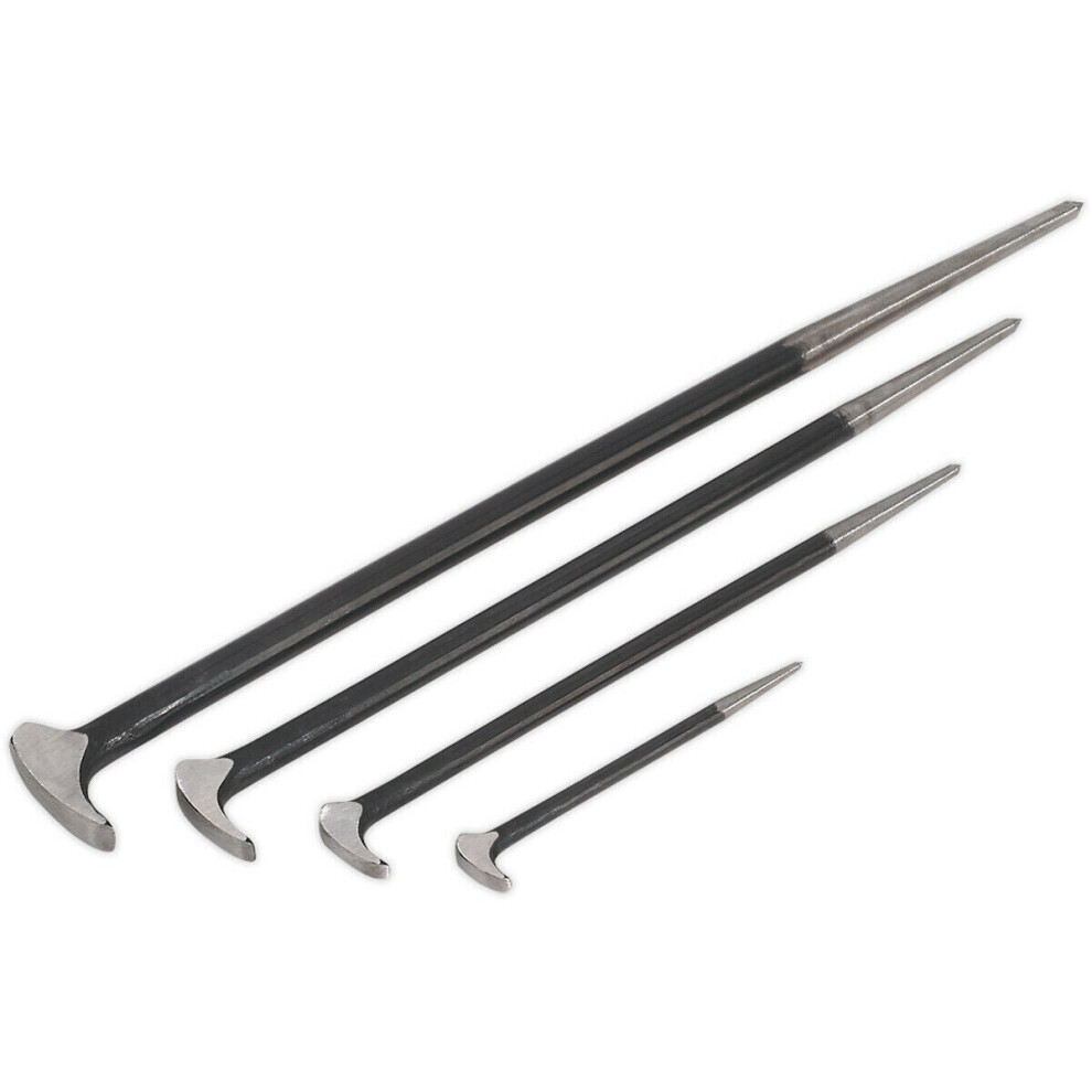 Loops 4 Piece Heel Bar Set - 150Mm 300Mm 410Mm & 510Mm Steel Shafts - Drop Forged