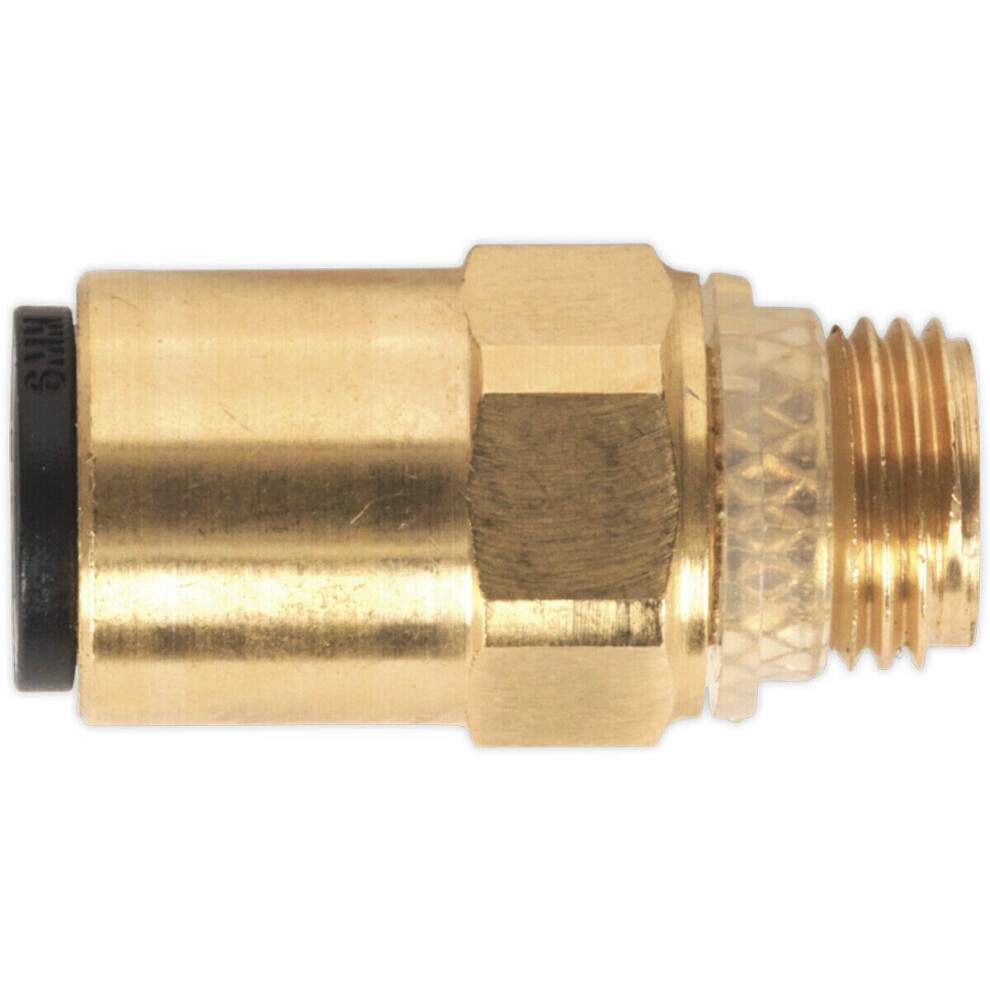 2 PACK - 6mm x 1/8" SuperThread Straight Adapter - Pneumatic Brass Coupling Set