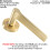 Loops 4x PAIR Straight Rounded Handle on Round Rose Concealed Fix Satin Brass 2