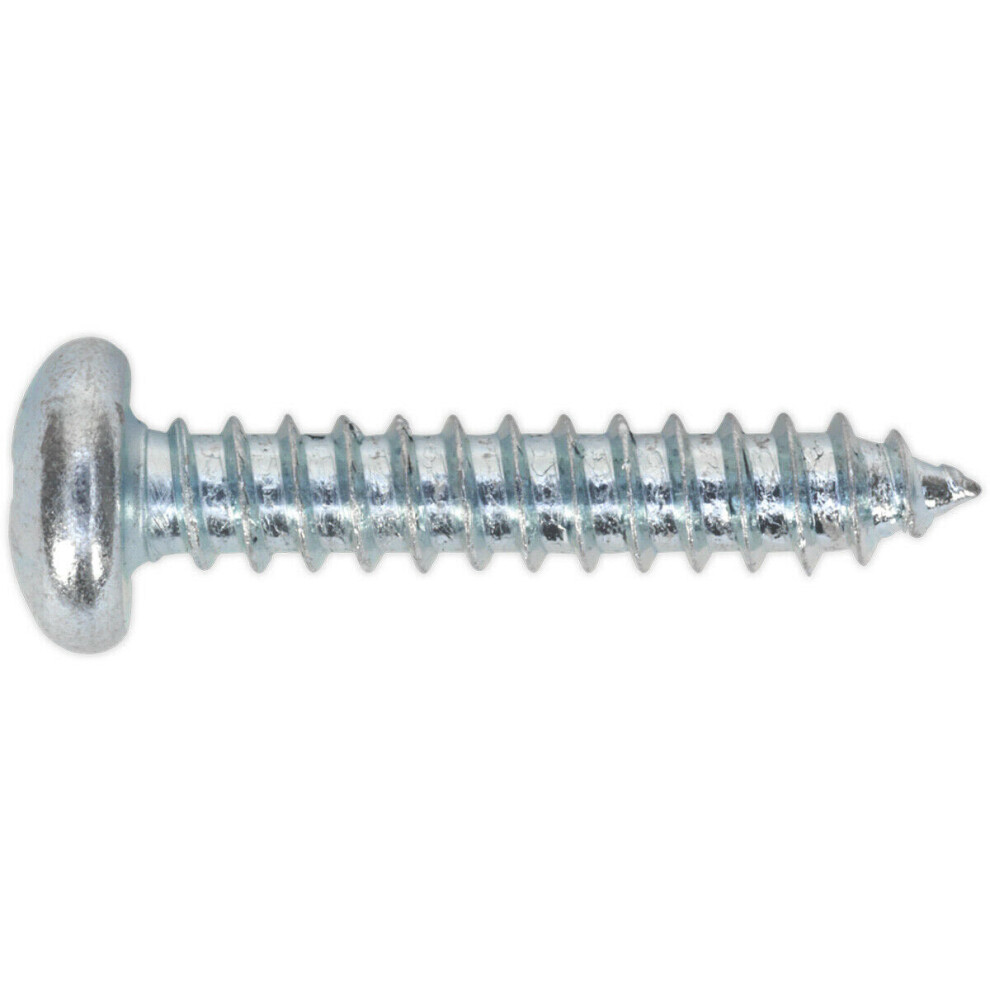 100 PACK 6.3 x 38mm Self Tapping Pan Head Screw - Pozi Head - Fixings Screw