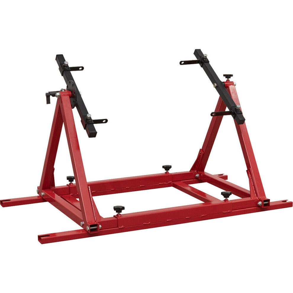 Loops Multi-Cylinder Engine Rebuild Stand - 100Kg Limit - Width & Length Adjustable