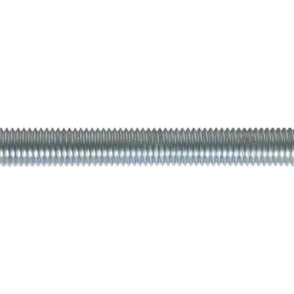 5 PACK Threaded Studding Rod - M12 x 1mm - Grade 8.8 Zinc Plated - DIN 975