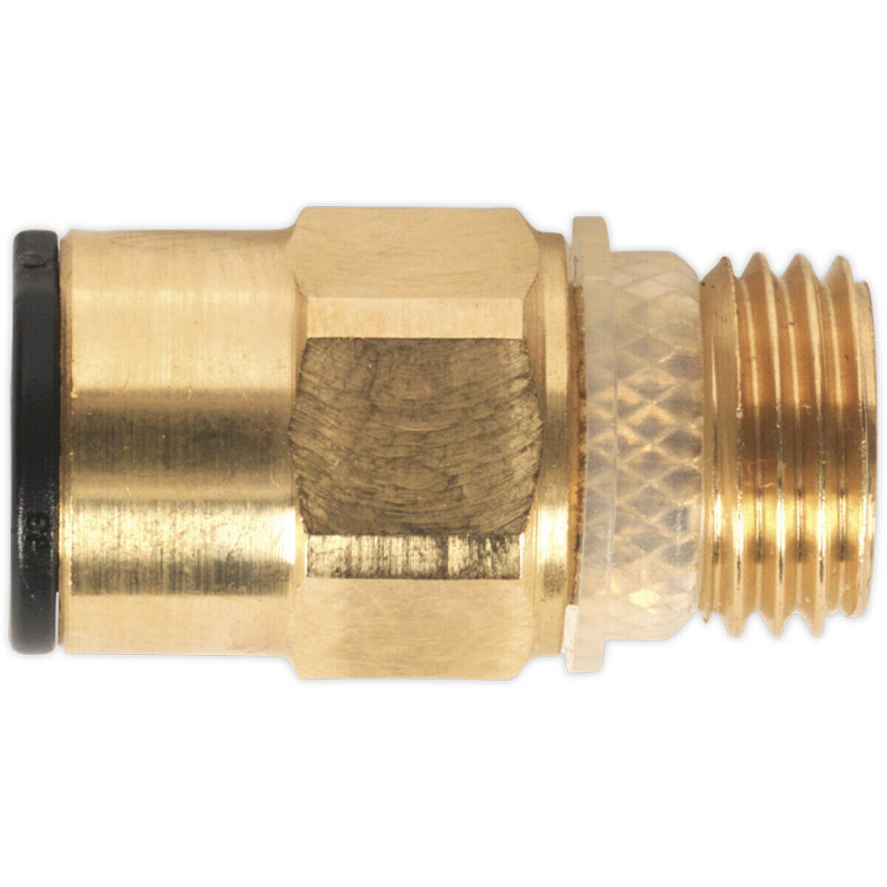 2 PACK - 8mm x 1/4" SuperThread Straight Adapter - Pneumatic Brass Coupling Set