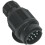 Loops 12V Plastic 3-Pin Euro Towing Plug - Twin Outlet Converter - Protective End Cap 1