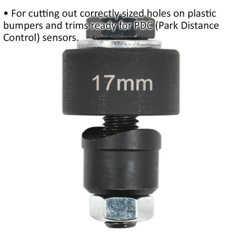 Loops 17mm Parking Aid Bumper Cutter - Plastic Bumper PDC Sensor Installation Tool 1