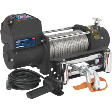 12V Self-Recovery Winch - 4300kg Line Pull - 1.96kW DC Wound Motor - IP67 Rated