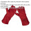Loops PAIR Lined Leather Welding Gauntlets - Superior Heat & Spatter Protection 2