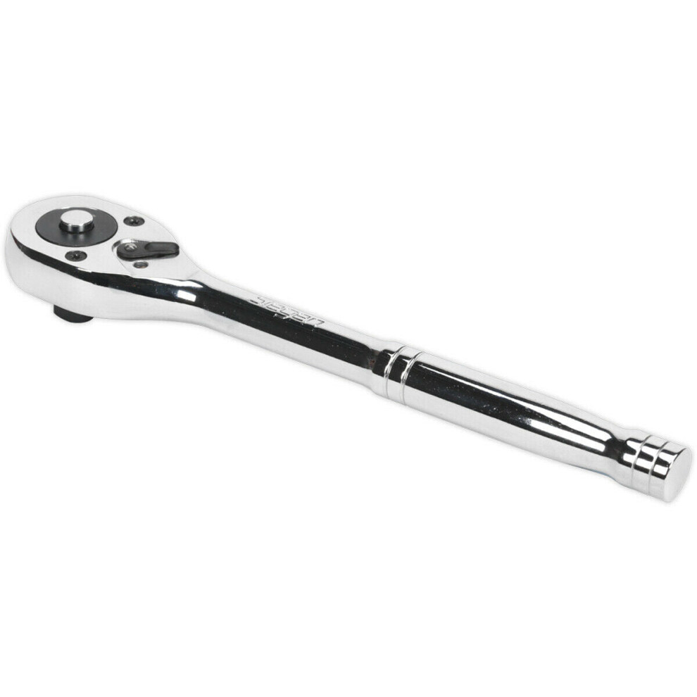 Loops 45-Tooth Flip Reverse Ratchet Wrench - 1/2 Inch Sq Drive - Pear Head Design