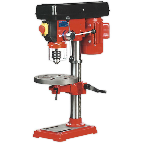 Loops 5-Speed Bench Pillar Drill - 370W Motor - 750mm Height - Safety Release Switch