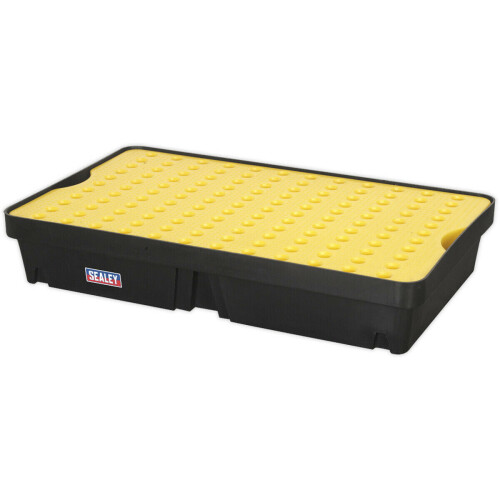 Loops 60L Spill Tray with Platform - Holds 2 x 45L Drums - High-Density PE Plastic